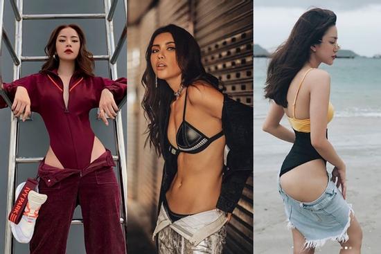 Sao Việt mặc quần tụt: Chi Pu, Minh Tú bốc lửa - Thiên Nga 'tra tấn thị giác'