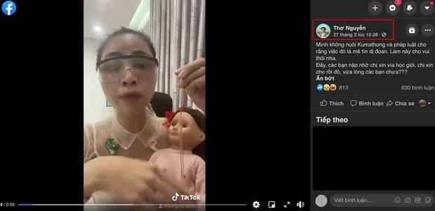Thơ Nguyễn đăng full clip xin búp bê vía học giỏi, netizen phát hiện sự lấp liếm-2