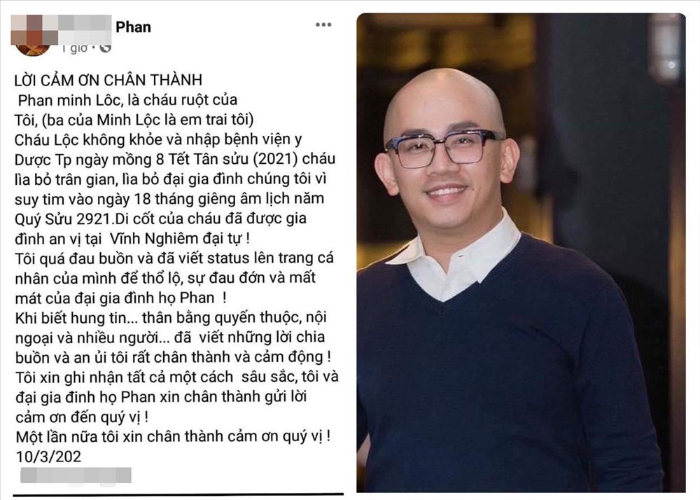 Phù thủy make up Phan Minh Lộc mất do suy tim-2