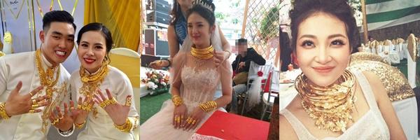 Cô dâu Cà Mau đeo vàng trĩu người, gia thế thật còn choáng hơn-3