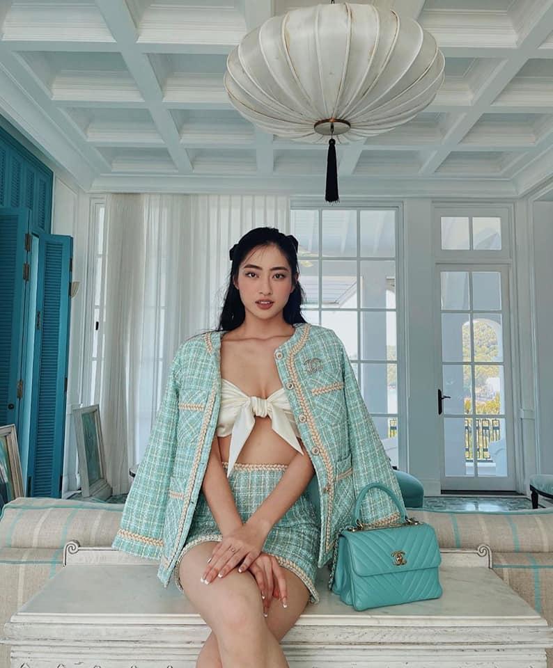 Hoa hậu Lương Thùy Linh diện mốt bra-top hở bạo-1