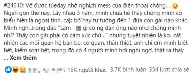 Thấy chồng quá ngoan, vợ check bằng chiêu thức đơn giản phát hiện Tuesday-1