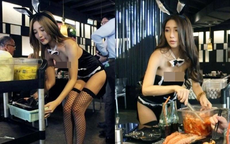 Nhân viên cắt tóc hở trên xẻ dưới, hành động với khách mới sốc-7