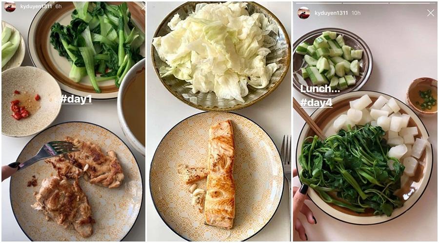 Ngoài gym hùng hục, Kỳ Duyên giữ dáng nuột nhờ eat clean 7 ngày-7