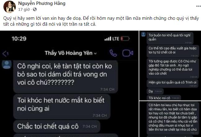 Xôn xao loạt tin nhắn thần y Võ Hoàng Yên cạo đầu, tự tử-1
