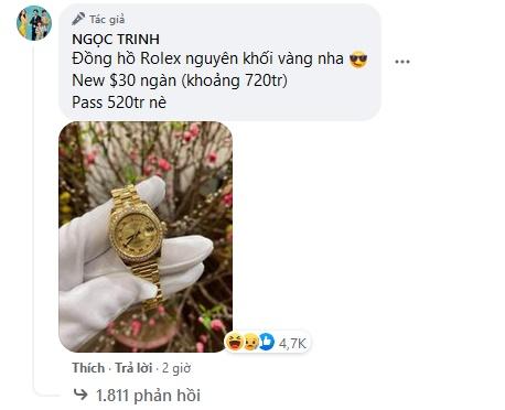 Ngọc Trinh thanh lý đồng hồ, túi xách, kim cương giá toàn chục tỷ-6