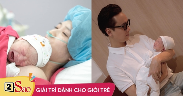 JustaTee chứng kiến Trâm Anh rặn đẻ, tự cắt rốn cho con