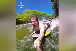 Máng trượt nước tự nhiên tạo cảm giác mạnh ở New Zealand