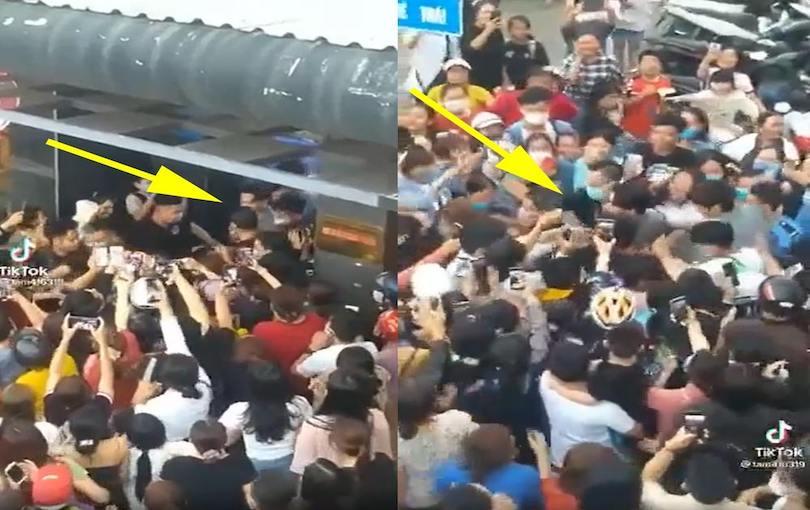 Trấn Thành bị khán giả cào cấu chảy máu khi đến Đà Nẵng-2