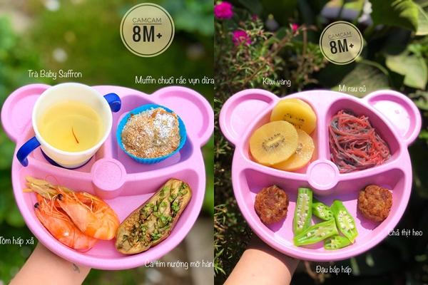 Mẹ 9x khoe thực đơn ăn dặm cho bé 9 tháng tuổi, đảm bảo đầy đủ chất dinh dưỡng-9