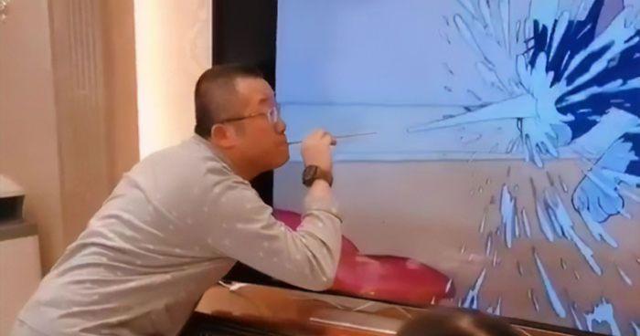 Ông bố dễ thương trổ tài ảo thuật gia cổ vũ con trai hút nghìn like-3