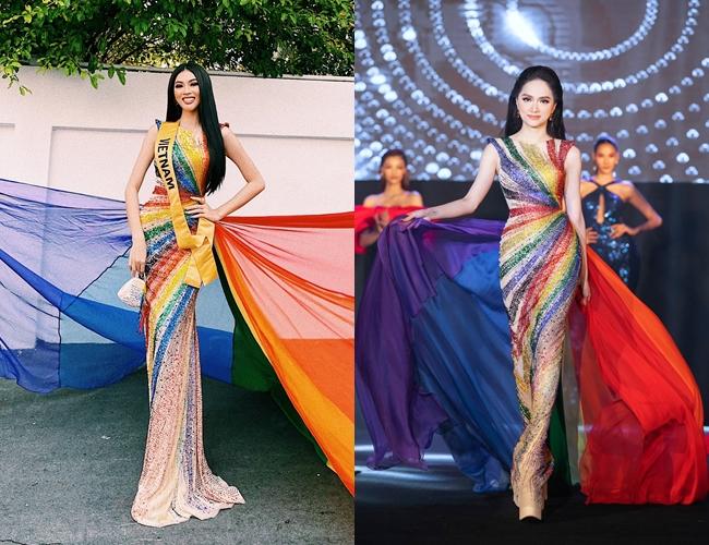 Thi Miss Grand, Ngọc Thảo gây tranh cãi khi liên tục mặc lại đồ Hương Giang-3