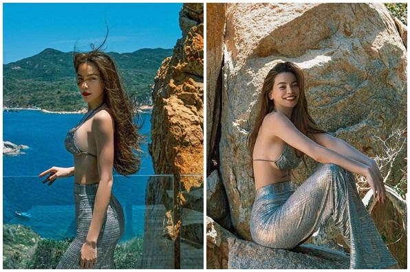 Sao Việt diện bikini: Lan Ngọc body nuột nà, Quỳnh Anh Shyn tạo dáng phản cảm-15