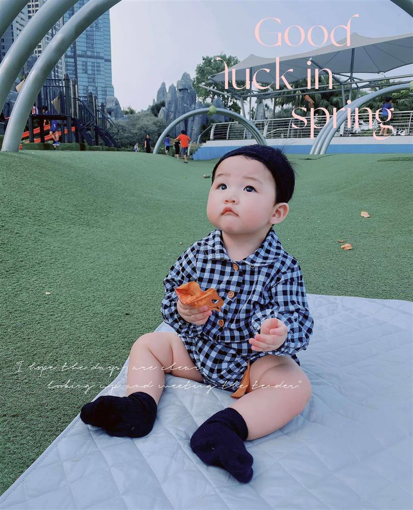 Con gái 8 tháng tuổi của Vân Navy gây sốt với ngoại hình bụ bẫm-3