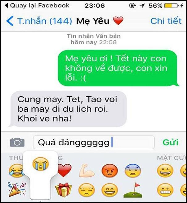 Chùm tin nhắn phũ phàng nhưng vẫn đầy tính giải trí cốp mác mẹ-1
