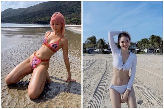 Sao Việt diện bikini: Lan Ngọc body nuột nà, Quỳnh Anh Shyn tạo dáng phản cảm