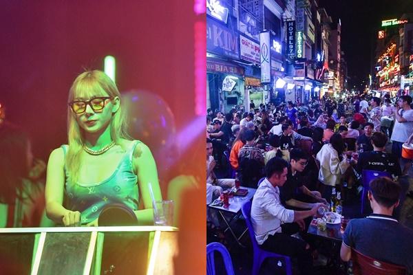 Hơn chục nam nữ giật tóc, xô xát tại phố đi bộ Bùi Viện-2