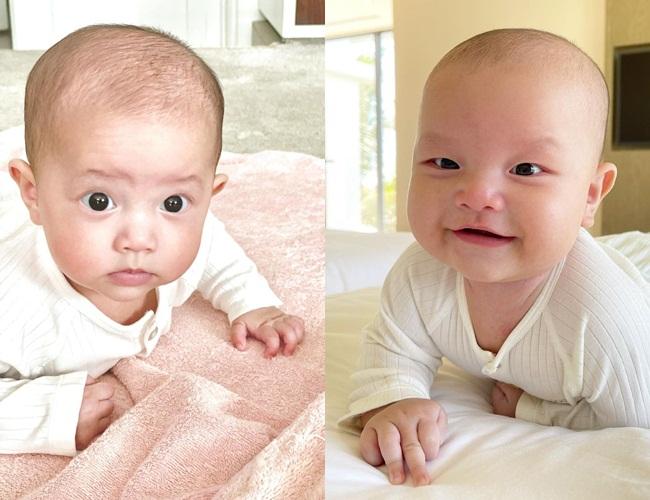 Cặp song sinh của Hồ Ngọc Hà: Leon phát triển bỏ xa Lisa-1