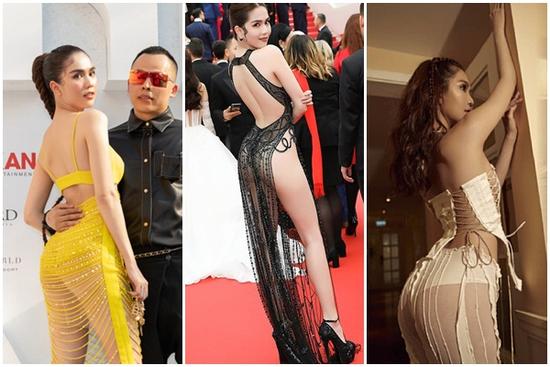 Những lần diện váy lộ rõ 'bàn tọa' tai tiếng của Ngọc Trinh