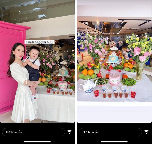 Joyce Phạm tổ chức thôi nôi linh đình cho con trai, hé lộ khuôn mặt quý tử-2