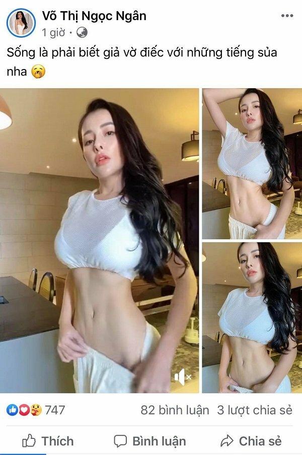 Ngân 98 vén áo kéo quần chỉ để khoe eo bé trên livestream-8