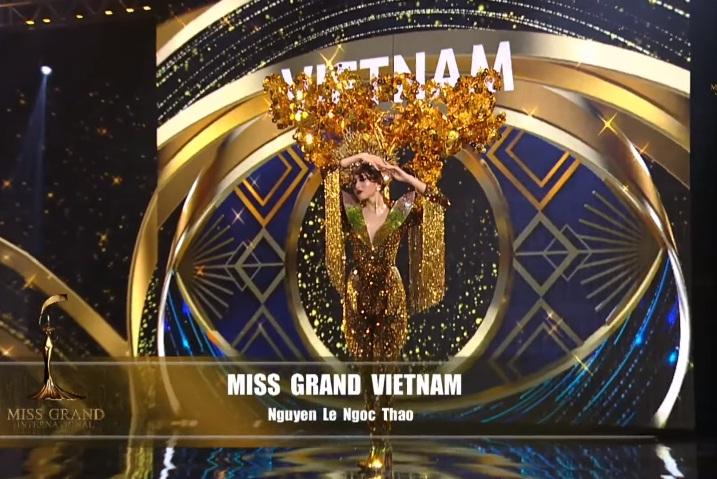 Ngọc Thảo diễn quốc phục ấn tượng tại Miss Grand International-1