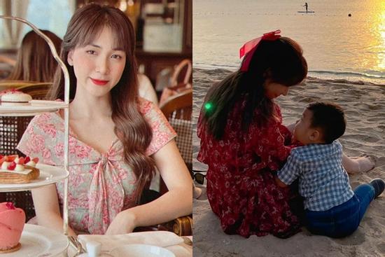 Hòa Minzy hé lộ gương mặt quý tử