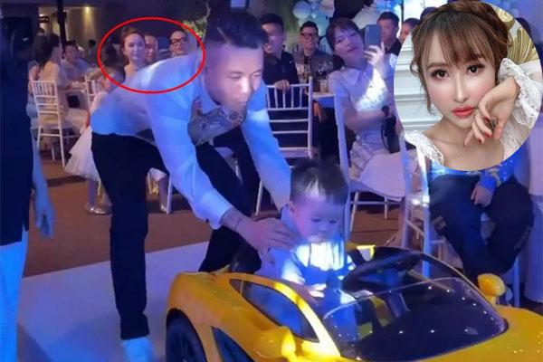 Vợ cả Minh Nhựa xuất hiện trong sinh nhật cháu ngoại-7