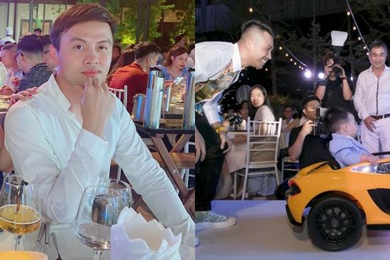 'Shark' Khoa chạnh lòng dự sinh nhật cháu trai Minh Nhựa