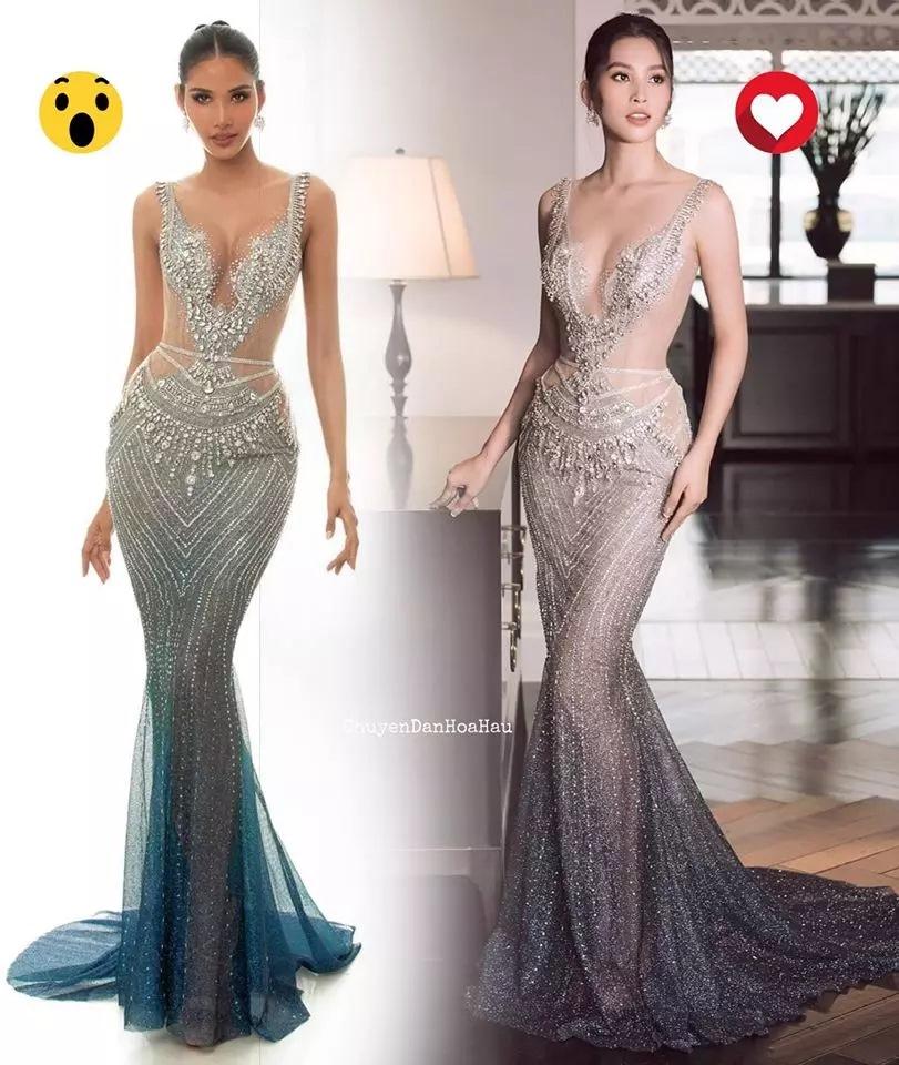 Ba lần đụng hàng, Hoàng Thùy lép vế Tiểu Vy vì vòng 1 đơ cứng như bóng-10