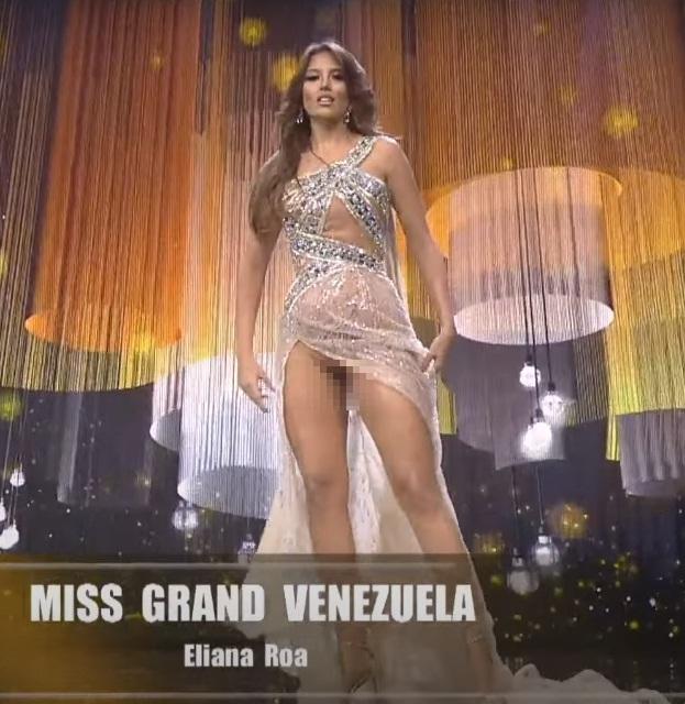 Hoa hậu Venezuela nghi lộ vùng cấm địa trên sân khấu Miss Grand-4
