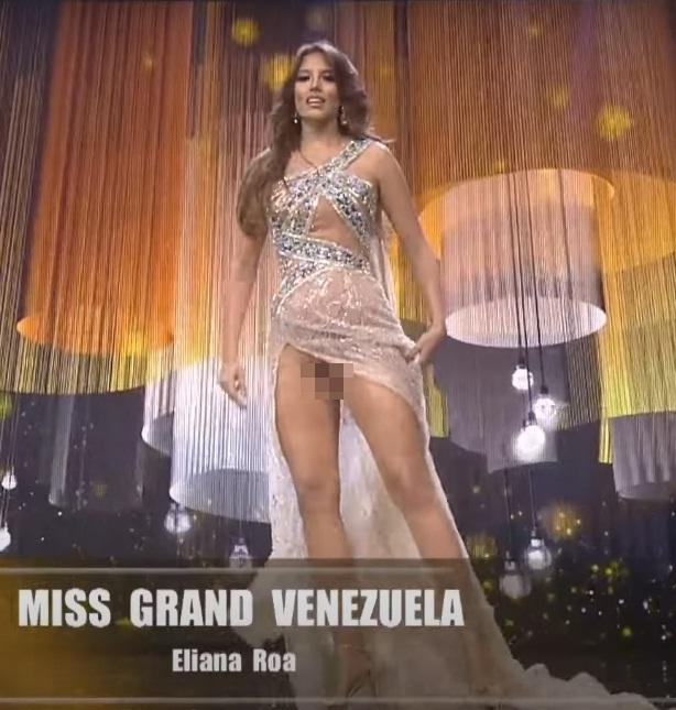 Hoa hậu Venezuela nghi lộ vùng cấm địa trên sân khấu Miss Grand-5