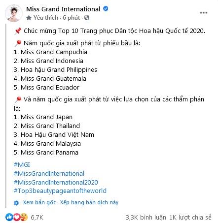 Ngọc Thảo lọt top 10 Quốc phục đẹp nhất Miss Grand-1