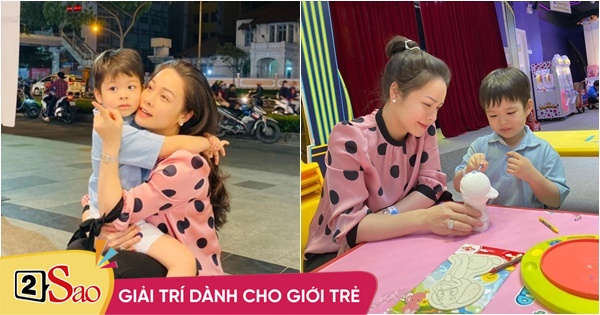 Nhật Kim Anh đưa con trai đi chơi sau khi giành được quyền nuôi