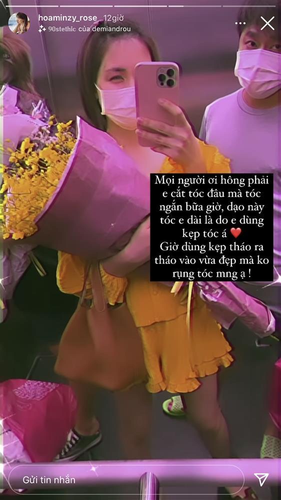 Tip hô biến tóc tém thành tóc dài không hề giả trân của Hòa Minzy-2