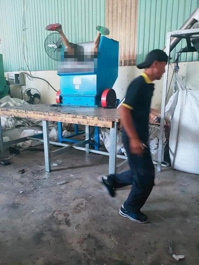 Kinh hoàng: Nam công nhân ngã chúi đầu vào máy nghiền-2