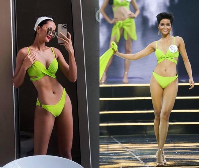HHen Niê trông ra sao khi mặc lại bikini 3 năm trước?-1