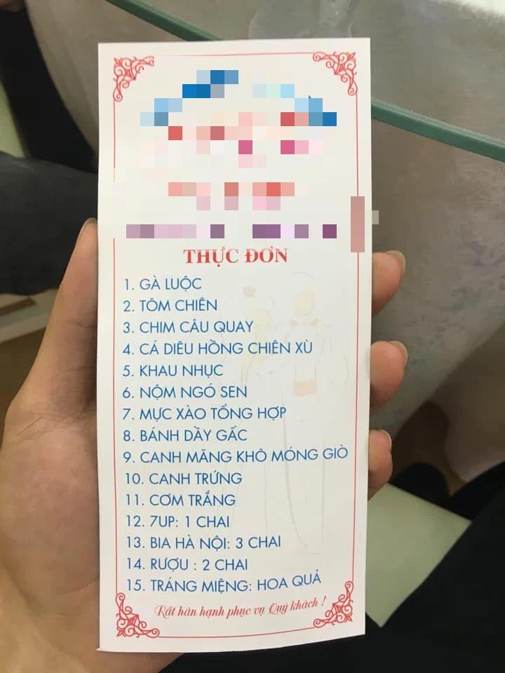 Dân mạng mổ xẻ chuyện thực đơn trong lễ cưới ở miền Tây-3