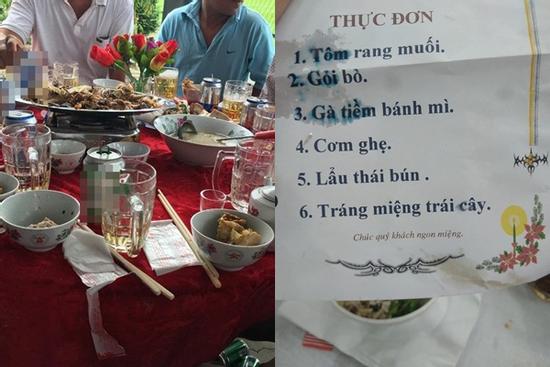 Dân mạng mổ xẻ chuyện thực đơn trong lễ cưới ở miền Tây