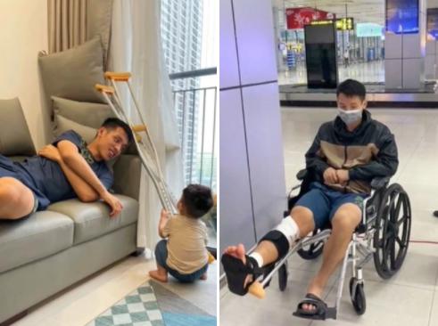 Hùng Dũng vui đùa cùng con trai sau khi xuất viện-1