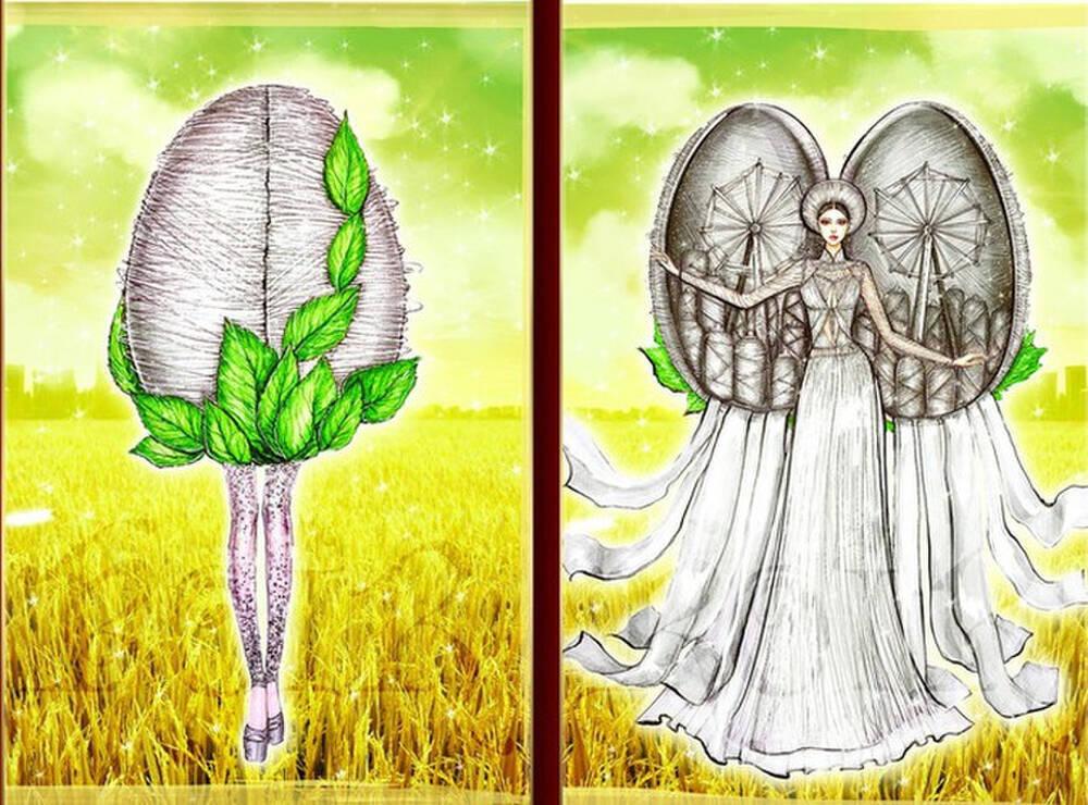 Quốc phục dự thi Miss Universe của Khánh Vân bị tố đạo nhái-3