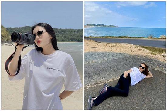 Đi biển không mặc bikini, Kỳ Duyên vẫn đẹp rạng ngời nhờ item này