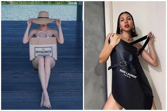 Trào lưu biến túi thành trang phục của chị em gây 'nhức mắt'