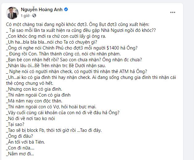 Bị nghi ăn chặn tiền trợ cấp Covid-19, vợ cũ Hoàng Anh mắng một lũ tồi-1