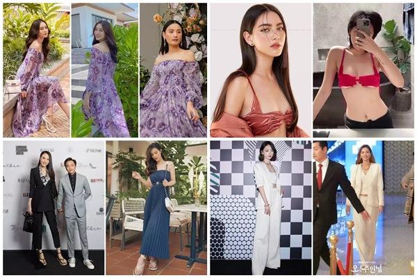 Cùng mặc váy 100 triệu, Thu Thủy xấu hơn hẳn vì bụng bé bự-9