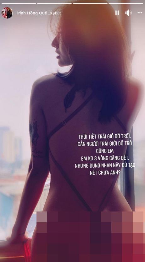 Hồng Quế diện nội y lọt khe gần như khoe 100% cơ thể-4