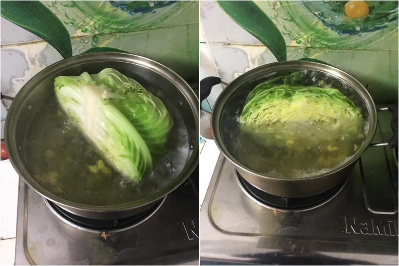 Nhờ chồng luộc bắp cải mà vợ tức chết, nhưng dân mạng lại khen nức nở-2