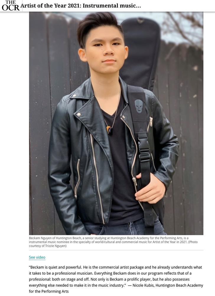 Con trai Bằng Kiều được đề cử danh hiệu Nghệ Sĩ Của Năm 2021 tại Mỹ-5