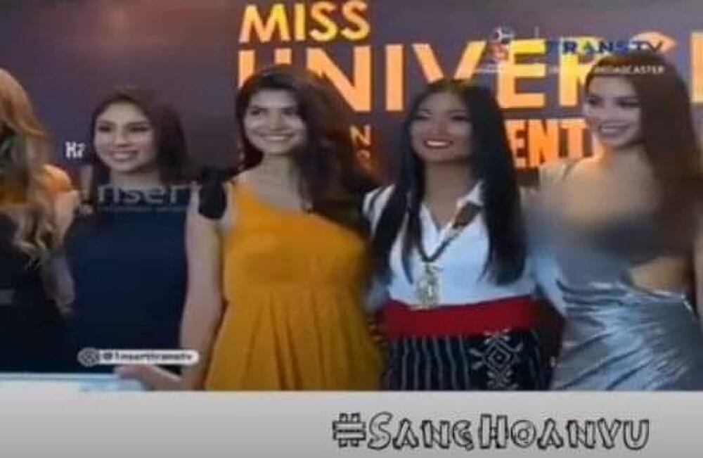 Miss Grand Indonesia bị truyền hình quốc gia che mờ vì mặc váy mỏng-4