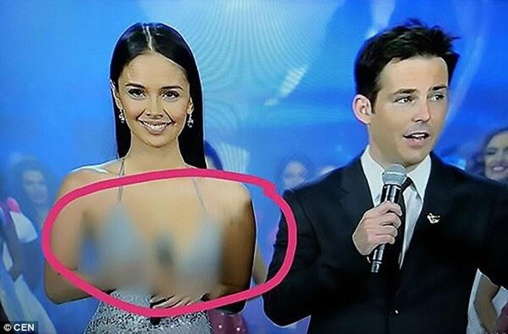 Miss Grand Indonesia bị truyền hình quốc gia che mờ vì mặc váy mỏng-7
